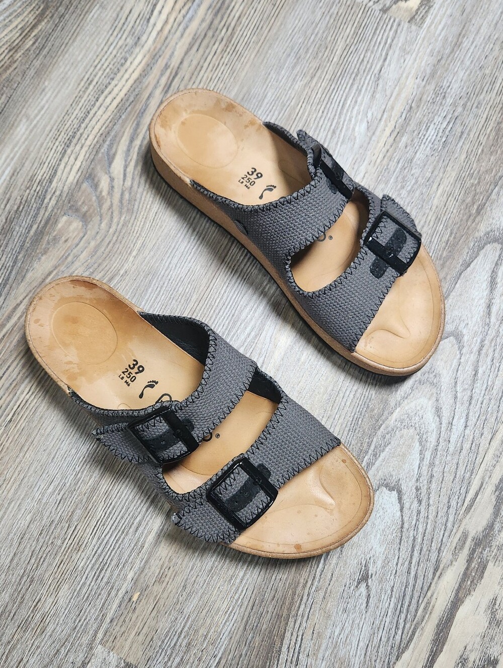 Birkenstock Papillio Gabriela Platform Sandal Shoe Charcoal Women Size 39 8.5